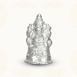 Divine Balaganapathy Silver Idol