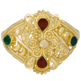 Traditional Floral Gold Rings