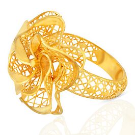 Gorgeous Floral Gold Rings