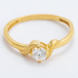 Beautiful Single Stone Gold Rings