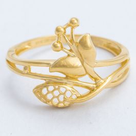 Enchanting Pretty Floral Gold Rings