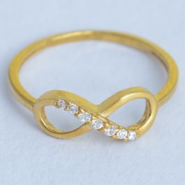 Elegance Infinity Gold Rings
