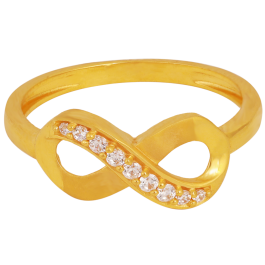 Infinity Pattern Gold Rings