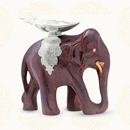 Fancy Elephant Silver Leaf Lamps