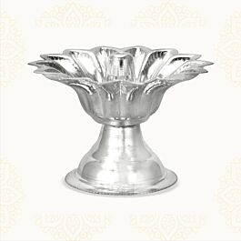 Ethnic Floral Silver Lamp