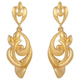 Dainty Leaf Gold Earring