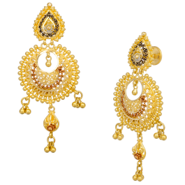Inricate Handcrafted Gold Earrings