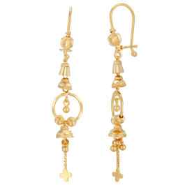 Pristine Classic Drops Gold Earrings