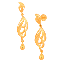 Beautiful Simplistic Dancing Gold Earrings