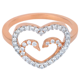 Lovely Heart Diamond Rings