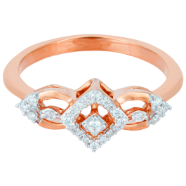 Royal Rhombic Pattern Diamond Rings