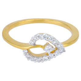Enchanting Leaf Diamond Rings