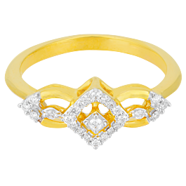 Eccentric Rhombhic Diamond Rings