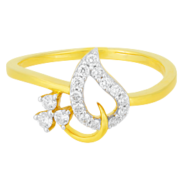 Majestic Paisley Floral Diamond Rings