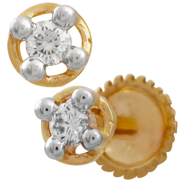 Designer Single Stone Diamond Earrings