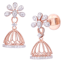 Royal Floral Diamond Earrings