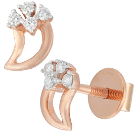 Lovely Cool Design Floral Diamond Earrings