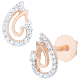 Enticing Swril Glint Diamond Earrings
