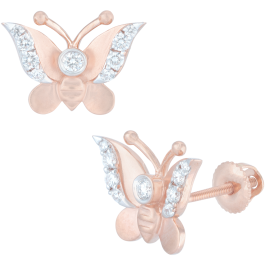 Mesmerizing Butterfly Diamond Earrings