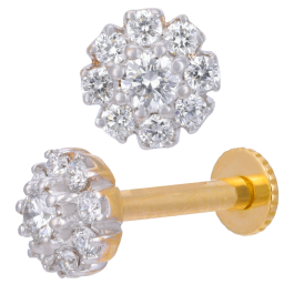 Elegant Gleaming Diamond Earrings