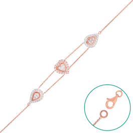 Lavish Heart Diamond Bracelets