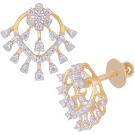 Glorious Floral Diamond Earrings