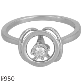 Elegant Single Stone Platinum Rings