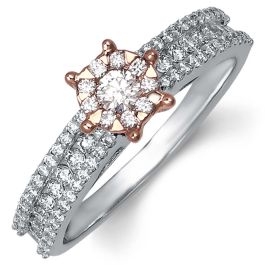 Beautiful Band Design Sparkling Diamond Ring