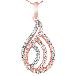 Exquisite Pear Drop Diamond Pendant