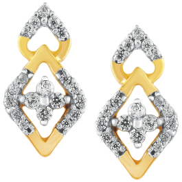 Alluring Geometric Diamond Earrings