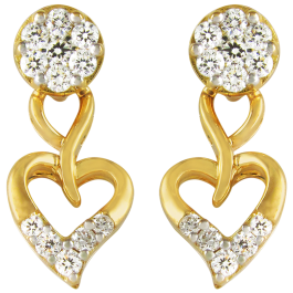 Timeless Heart Diamond Earrings