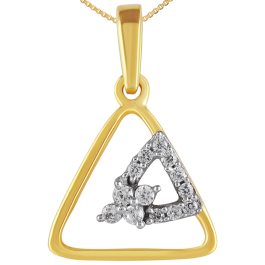 Modern Geometric Diamond Pendants