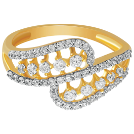 Ravishing Spiral Diamond Rings