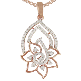 Sublime Semi Paisley Floral Diamond Pendants