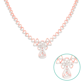 Classic Triangular Pattern Diamond Necklaces