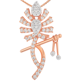 Modern Chic Flute Style Diamond Pendants