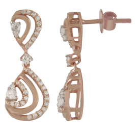 Eclectic Triangular Diamond Earrings