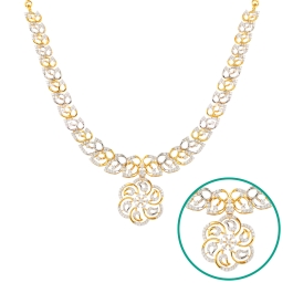 Adorable Classic Floral Diamond Necklaces