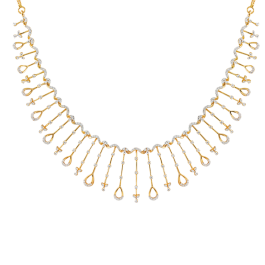 Radiant Sleek Dainty Diamond Necklaces