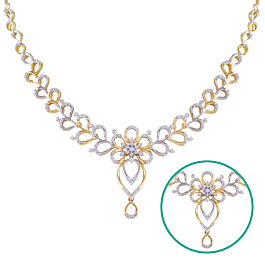 Modern Mesmerizing Floral Diamond Necklaces