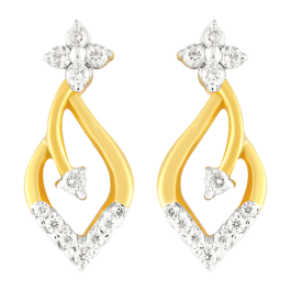 Fascinating Sleek Diamond Earrings 