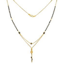 Stunning Dual Layer Beaded Gold Chain