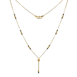 Eye Catching Middle Beaded Gold Chain