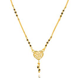 Marvelous Heartin Floral Gold Chain