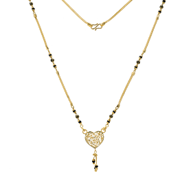 Marvelous Heartin Floral Gold Chain