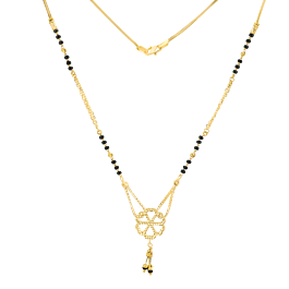 Pleasant Floral Charms Gold Chain