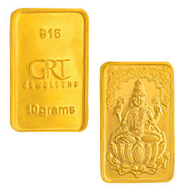 22KT Gold  10 Grams Lakshmi Bar 26E099126