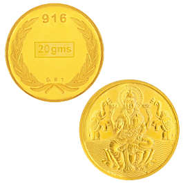 22KT Gold  20 Grams Lakshmi Coin | 26E298858 