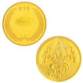 22KT Gold  40 Grams Lakshmi Coin | 26E265802 