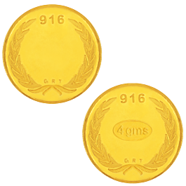 22KT Gold  4 Grams Leaf Coin | 26E288636 